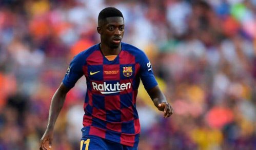 Ousmane dembele who is one of the most expensive transfers in history on the field.