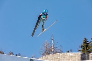 A participant in the Nordic combined.