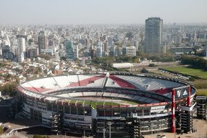 The River Plate stadium in Argentina.