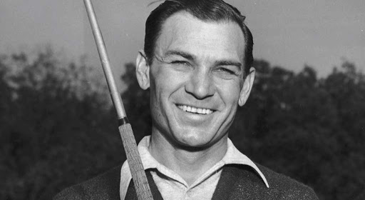 Ben Hogan smiling because he is one of the best golfers in history