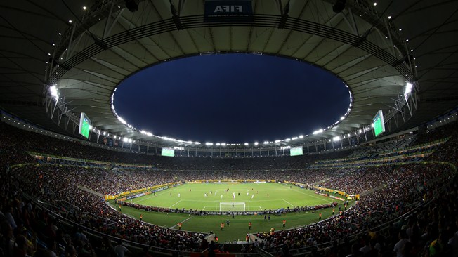 Soccer stadium in Brazil during one of the major events organized by FIFA