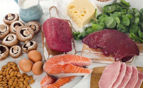 Foods rich in vitamin B.