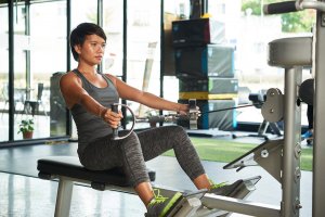 Seated or Horizontal Row on Low Pulley Machine