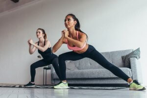 Lunge exercises for skiing