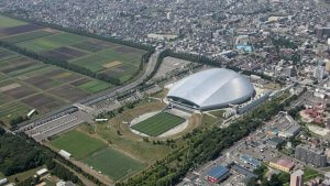 The Sapporo Dome is one of the soccer stadiums for the 2020 Olympics.