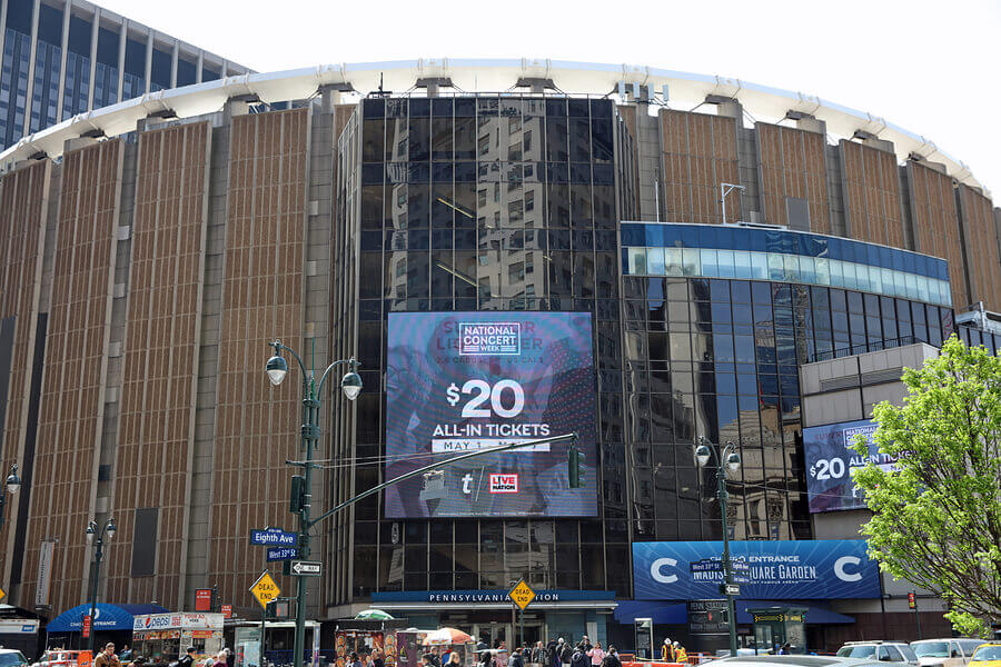 Exterior of Madison Square Garden