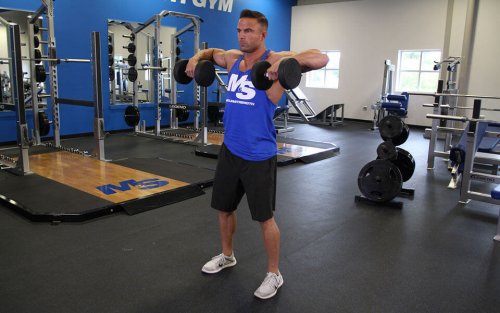 The upright row is a fantastic exercise for the shoulders and back