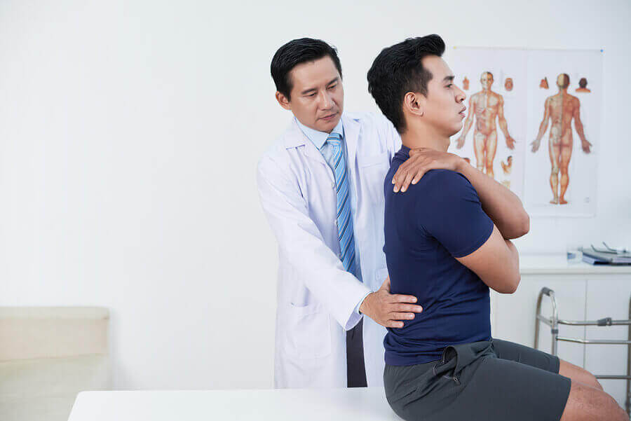 A respiratory physiotherapy appointment.