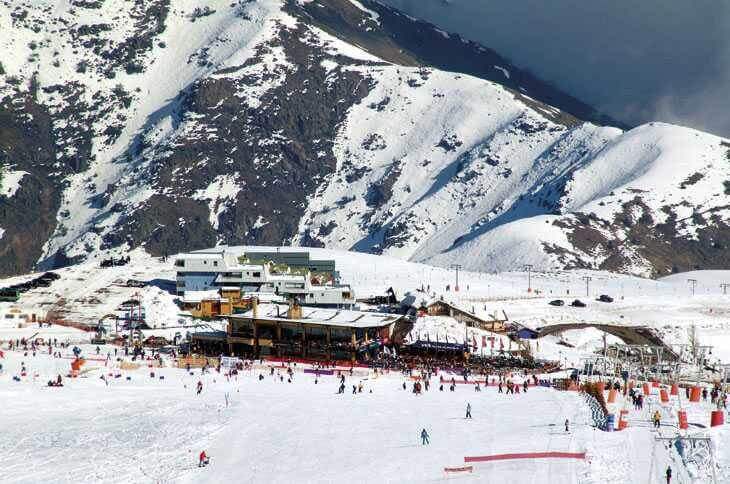 A ski station in the middle of El Colorado in Chile