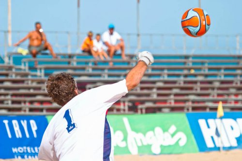Beach football allows more stunts and tricks