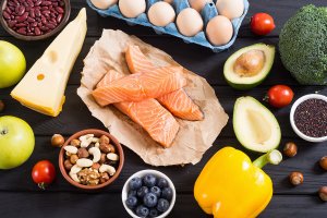 A collection of foods that are rich in protein.