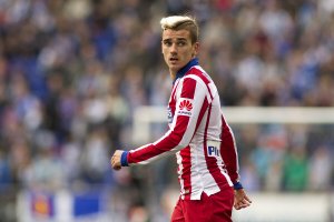 Antoine Griezmann playing for Atletico Madrid.
