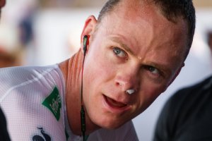 Chris Froome training.