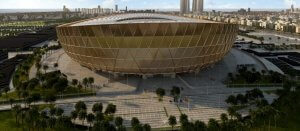 Lusail Iconic Stadium where the final of the Qatar 2022 World Cup will be played.