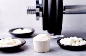 Protein powder and supplements.
