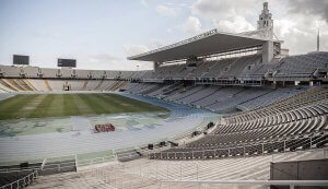 The Lluis Companys Olympic Stadium, one of the sports facilities at Montjuïc.