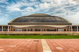 The Palau Saint Jordi, another of the sports facilities at Montjuïc.