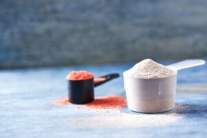 Creatine and caffeine supplements.