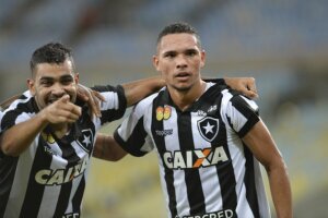 Two players for Botafogo, one of the big four of Rio de Janeiro.