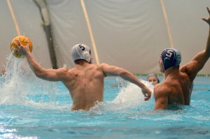 Two water polo players.