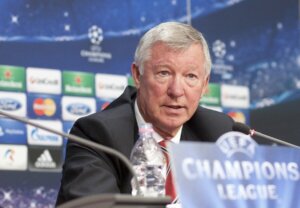 Alex Ferguson, the coach for Manchester United.