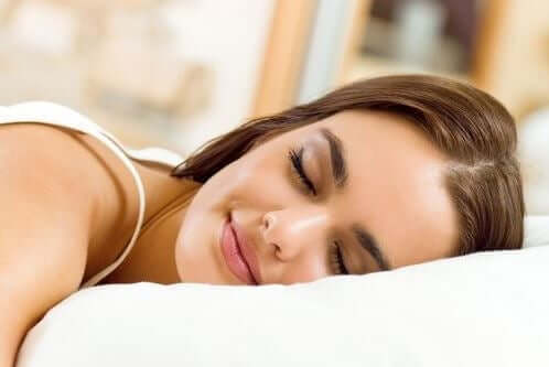 A woman sleeping soundly.