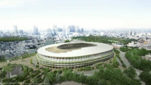 An Olympic stadium in Tokyo.