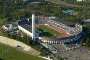 The Helsinki Olympic stadium.