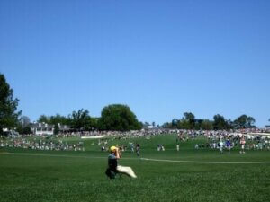 Spectators at the Masters.