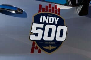 The Indy 500 logo.