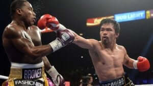 Manny Pacquiao on the ring.