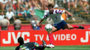 Oleg Salenko, one of the top goalscorers at the world cup in 1994.