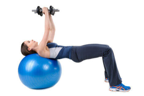 Unilateral exercises on a fitball are great for strengthening your core