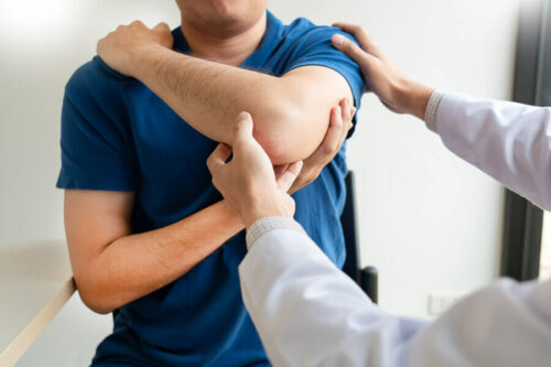 A person in physical therapy.
