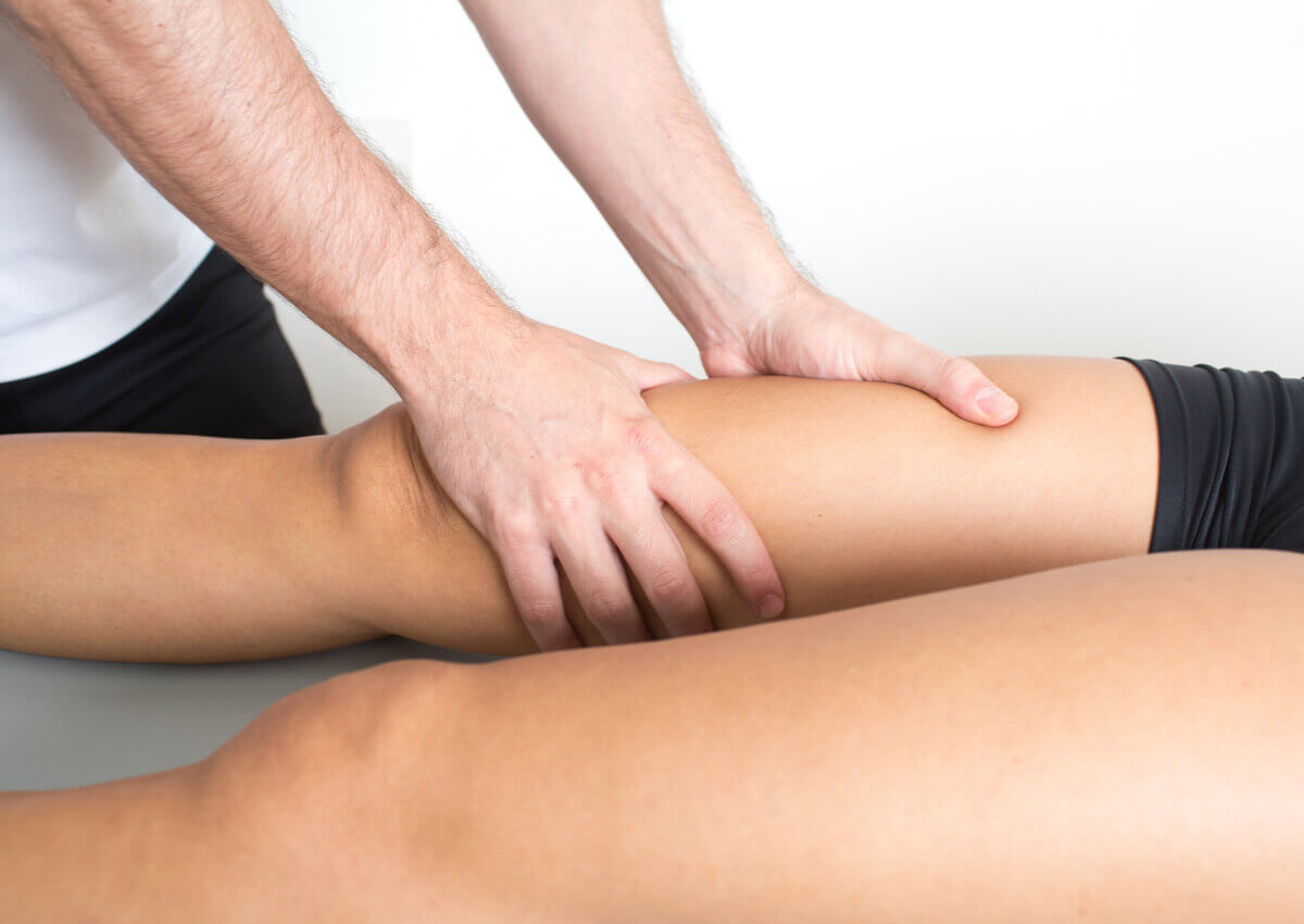 Physiotherapist massage