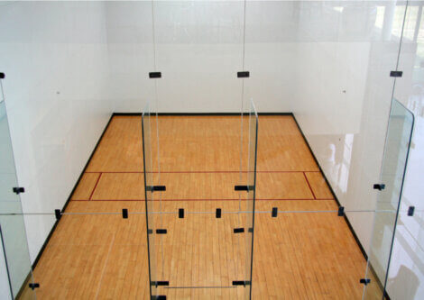 A racquetball court