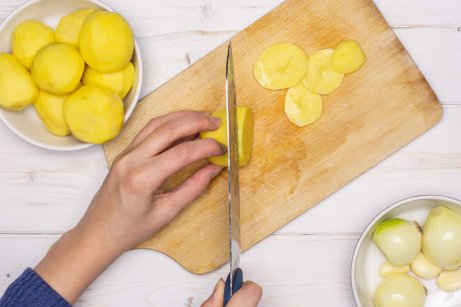 Use separate cutting boards for meats and vegetables
