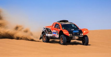 The Dakar Rally runs across the desert