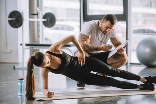 An epilepsy patient exercising.