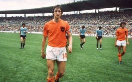 Johan Cruyff playing for the Netherlands