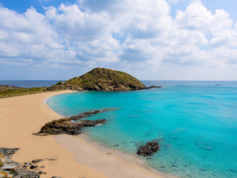 Menorca beach, Spain.