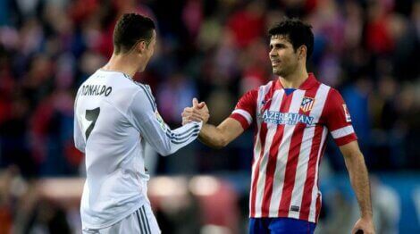 Soccer plays from Real or Atleti