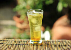 A drink made with guarana.