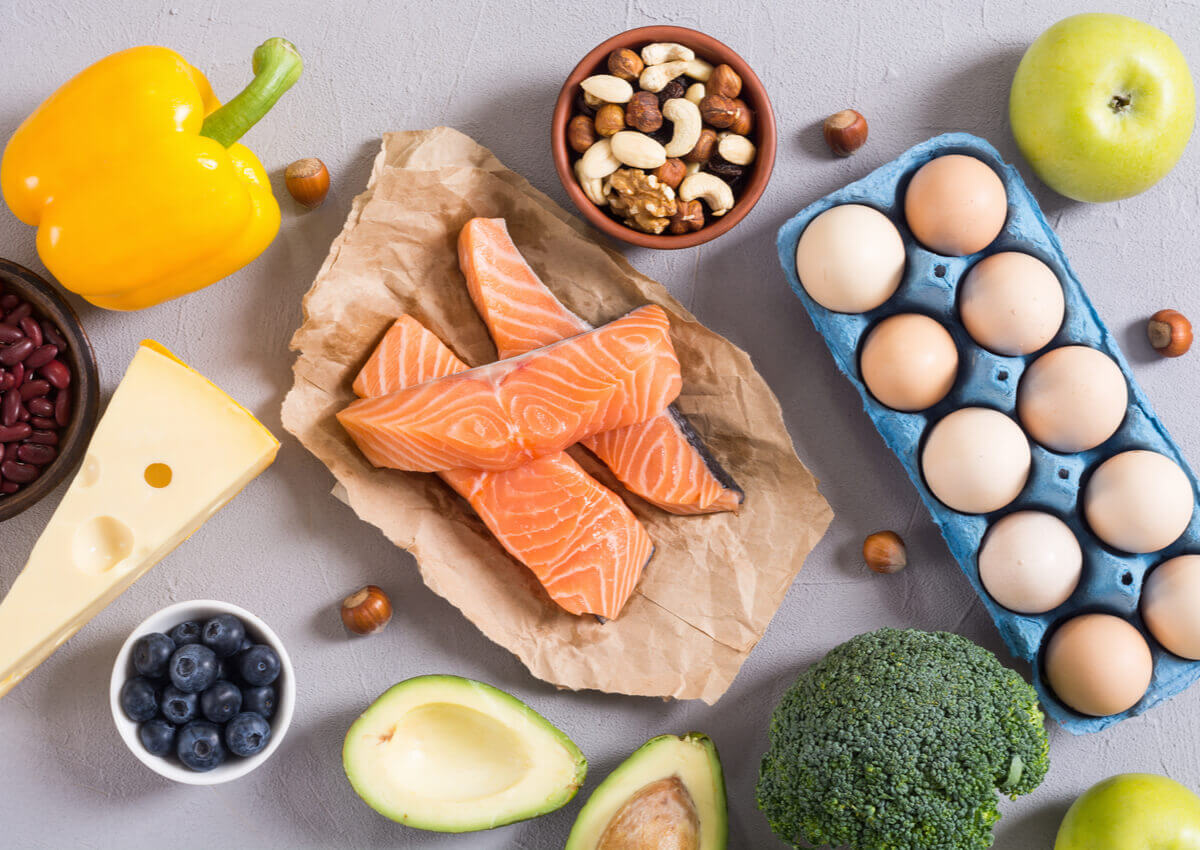 Food sources of protein.