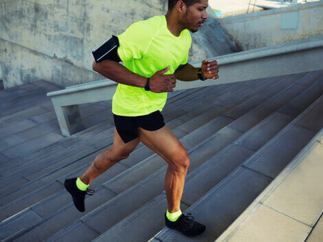 Man running aerobic endurance
