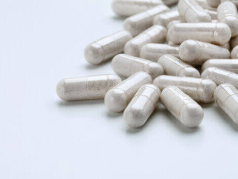 Probiotic supplements in capsule form.