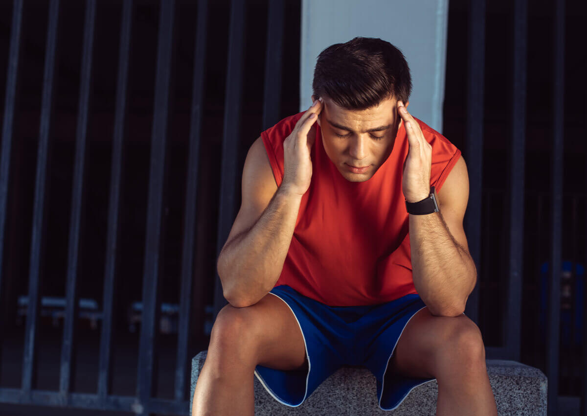 A stressed athlete.