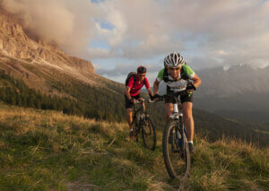 Group mountain biking
