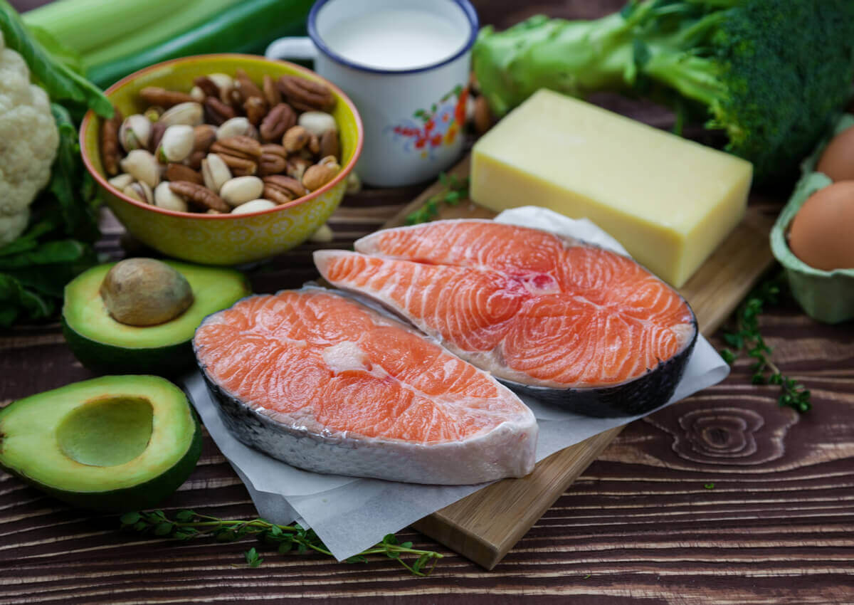 Foods of the keto diet.