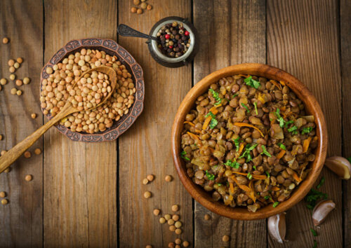 Lentils have high protein content.